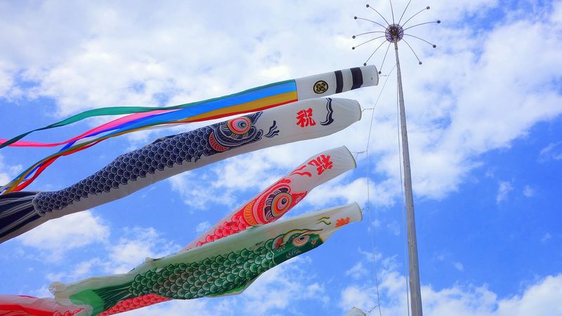 屋根の下でゆったり泳ぐこいのぼり 運用イメージ